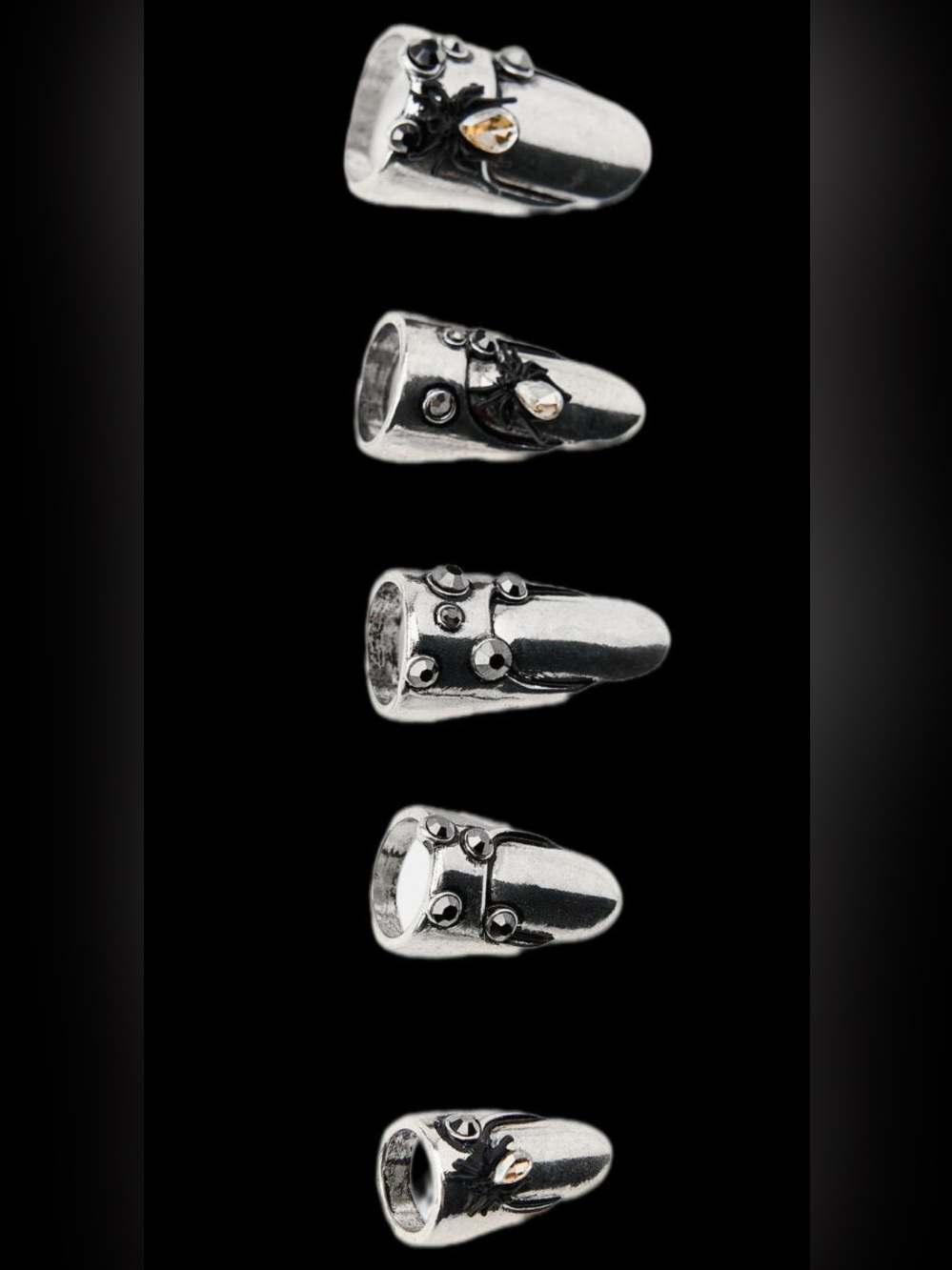 ZARA METALLIC NAILS PACK with SPIDERS NEW COLLECTION FALL WINTER 2025/2026 - Picture 2 of 9